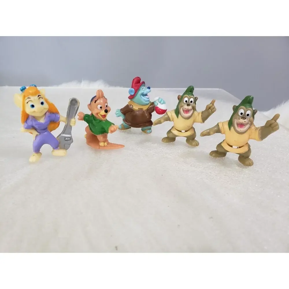Disney Kellogg 4 Rescue Rangers Figurines‎ 90s Kellogs Vintage 1991 mini lot